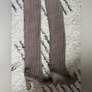 Isa Boulder Brown Minicable Tall Boots